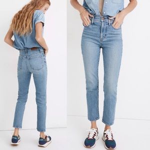 Madewell•The Petite Perfect Vintage Jean in Banner Wash•Size 28P